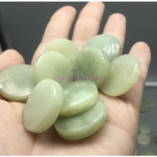 500pcs Round Jade Stone Eyelash Extension Glue Pallet Emerald Adhesive Stand Holder Polish Plate Pad 2.5cm hot