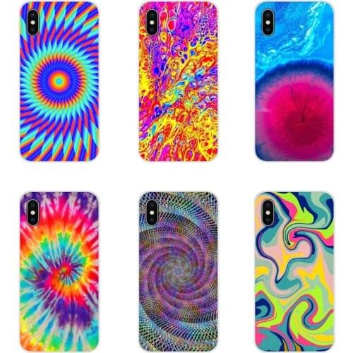 Abstract Rainbow Ripple Tie Dye art For Samsung A10 A30 A40 A50 A60 A70 Galaxy S2 Note 2 3 Grand Core Prime Silicone Phone Cover