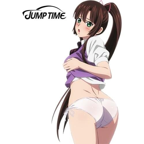 JumpTime 13cm x 6.3cm Car Sticker Sexy Lady Girl Strike The Blood Kirasaka Sayaka Decal JDM Car Styling Auto Decoration