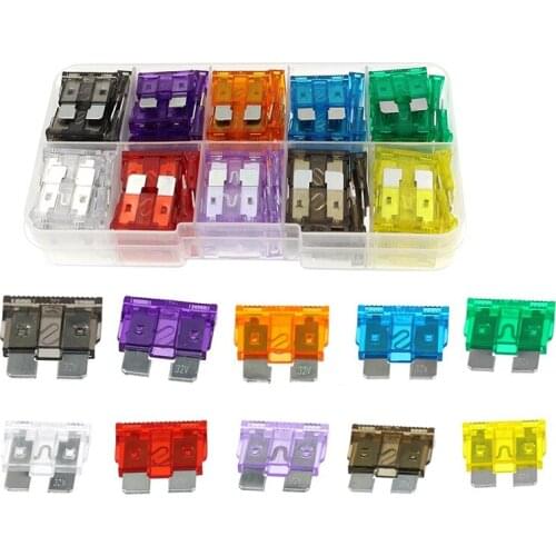 Car Blade Standard Fuses Set 2A 3A 5A 7.5A 10A 15A 20A 25A 30A 35A AMP Automotive-Blade-Fuse Assorted Set