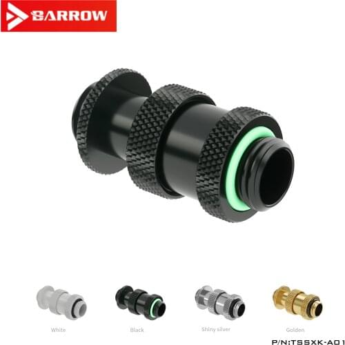 Barrow Black / Bright Silver / White / Gold For SLI Graphics Card Cold Head Double G1 / 4 "Expansion Joint (22-31MM) TSSXK-A01