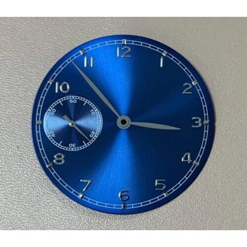 Watch parts 37mm watch dial and Watch dial and hands no luminous no logo Suitable for eta6497 or ST3600 movement P16-21
