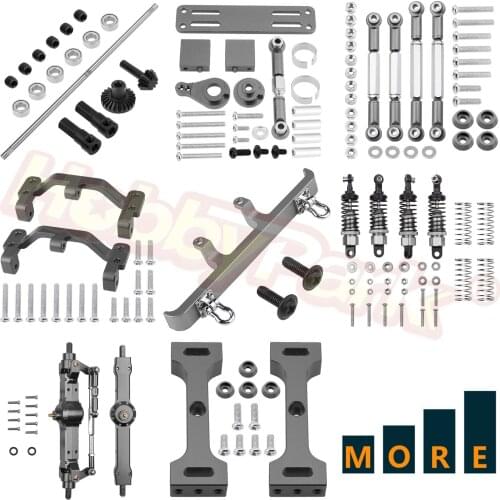 Aluminum Alloy Upgrade Parts For MN-D90 MN-99 MN-91 FJ-45 1/12 RC Car Rock Crawler Accessories Gray