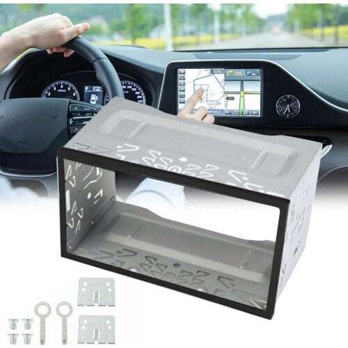Double DIN Installation Dash Kit Durable Radio Head Unit Installation Frame Fittings Kit Universal for Automotive Radio Player B