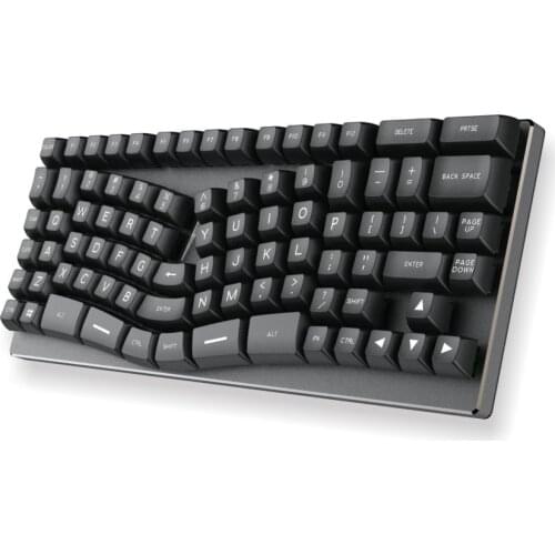X-Bows Nature Ergonomic SA ABS Double Shot Keycap 86 Key Gateron optical switches RGB backlight Mechanical Keyboard