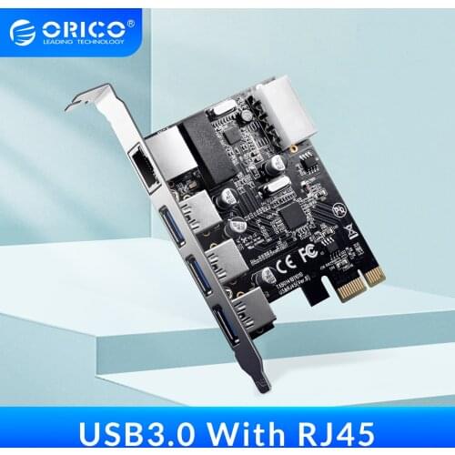 ORICO USB3.0 PCI Express Expansion Card Type-c Port Gigabit Network Rj45 Expansion for Mac Windows Linux