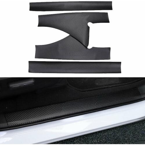 For Honda Civic 2016-2018 Inner Door Entry Protector Sill Scuff Plate Trim Leather