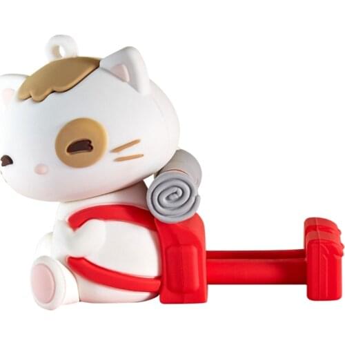 Cute Cat Smart Phone Holder Cartoon Lucky Cat Desk Stand Mount for Mobile Phone