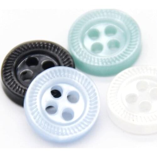 HENGC 13mm Fashion White Resin Shirt Sewing Buttons For Clothing Coat Doll Clothes Decorative Accessories DIY Crafts Wholesale