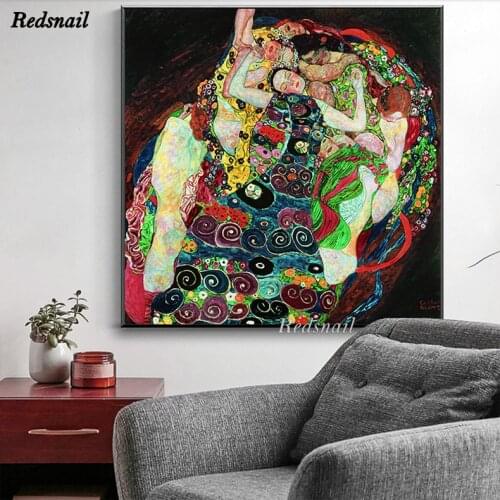 Gustav Klimt Abstract 5D DIY diamond painting cross-stitch puzzle Full Diamant embroidery mosaic rhinestone Home decor EE1056