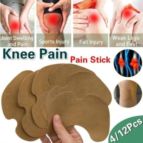 12pcs/bag New Knee Plaster Sticker Wormwood Extract Knee Joint Ache Pain Relieving Paster Knee Rheumatoid Arthritis Body Patch