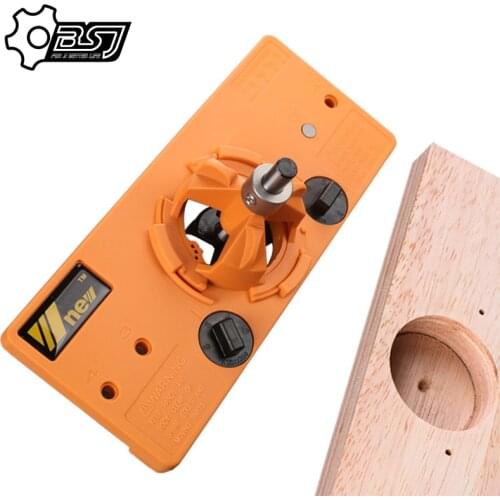 NEW Concealed 35MM Cup Style Hinge Jig Boring Hole Drill Guide + Forstner Bit Wood Cutter Carpenter Woodworking DIY Tools