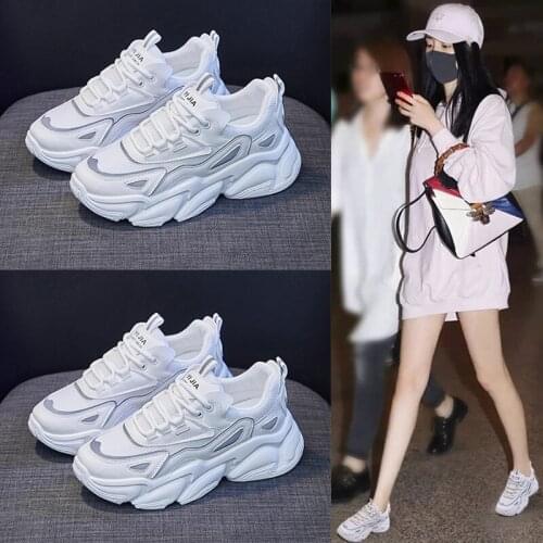 Autumn 2021 thick-soled casual board shoes, couples shoes, daddy shoes, student board shoes, small white shoes, running shoes