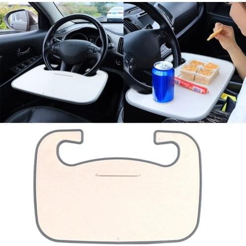 Steering Wheel Desk Pad Laptop Notebook Tablet Car Desk for Working and Eating Traveling Vehicle Accessories F19A