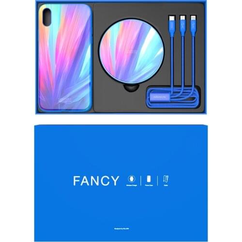 Gift Pack Nillkin Qi Wireless Charging Pad 3 in 1 USB Charging Cable Phone Case for iPhone XR/XS For iPhone XS Max 5.8/6.1/6.5