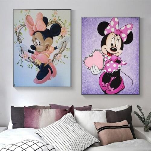 Posters and Prints Donald Duck Disney Graffiti Art Canvas Paintings Mickey Mouse on The Wall Art Pictures for Kids Room Decor