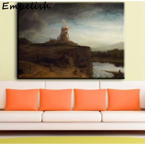 Rembrandt Rotterdam Oil Painting Reproduction Artist Master Art Prints On Canvas Modern HD Wall Posters For Living Room