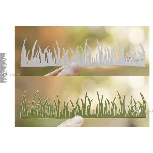 Mmao Crafts Metal Steel Cutting Dies New design Grass strip edge Stencil For DIY Scrapbooking Paper/photo Cards Embossing Dies