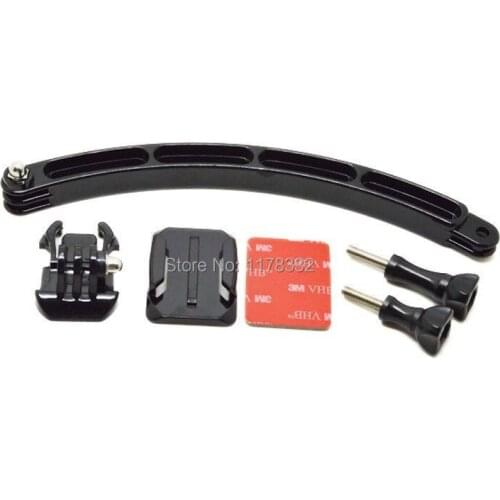 The Arm with Mounts & Screws + Basic Buckle + sticker + Curved Adhesive Mount for Helmet for Hero3+/3/2/1 Gopro Accessories