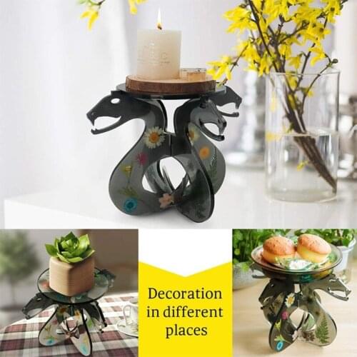 X7YC Flower Pot Holder Silicone Mold Resin Large Beauty Mold for DIY Resin Craft