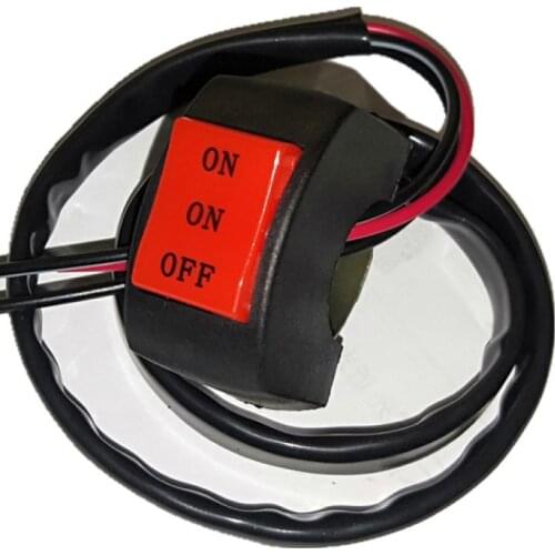 22mm Universal Motorcycle Switch ON/ON/OFF Connector Push Button Switch Handlebar Headlight Fog Spot Light Controller Switch