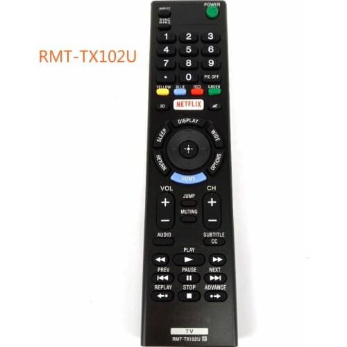 NEW Replacement RMT-TX102U Remote Control FOR SONY TV KDL-32W600D KDL-40W650D KDL-48W650D KDL32W600D KDL40W650D KDL48W650D