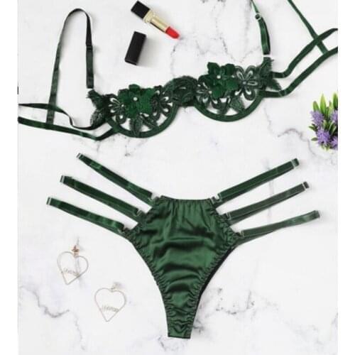 Bra Women Fashion 2019 Women Lingerie Corset Lace Underwire Racy Muslin Sleepwear Underwear Tops+Briefs Dames bh Dropship D