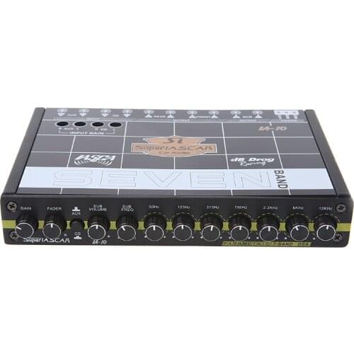1PC Car Audio 7 Band Equalizer Modified Car EQ Equalizer Class Fever Audio Car Tuner Drop Ship
