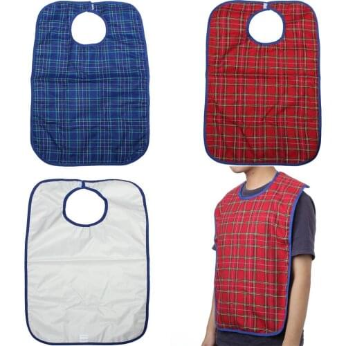 Large Waterproof Adult Mealtime Bibs Disability Aid Clothes Cook Protector