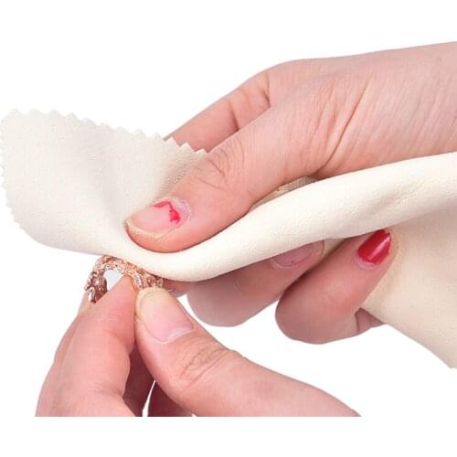 1pcs Polish Cleaning Polishing Cloth With Package Cleaning Cloth Wiping Cloth Of Jewelry Suede