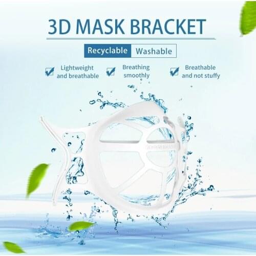 3D Mouth Mask Support Breathing Assist Mask Inner Cushion Bracket Food Grade Silicone Mask Holder Breathable Valve Fashion Mask