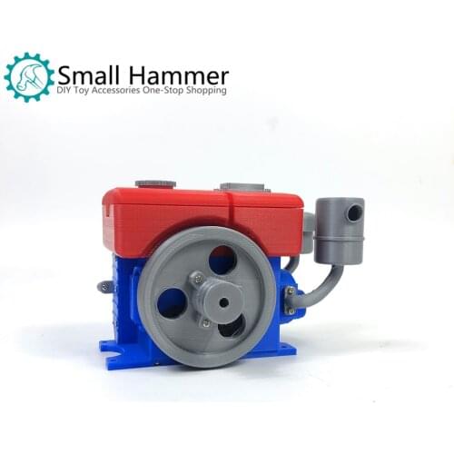 3d printing tractor diesel engine engine single cylinder internal combustion engine gift decoration souvenir model oriental red