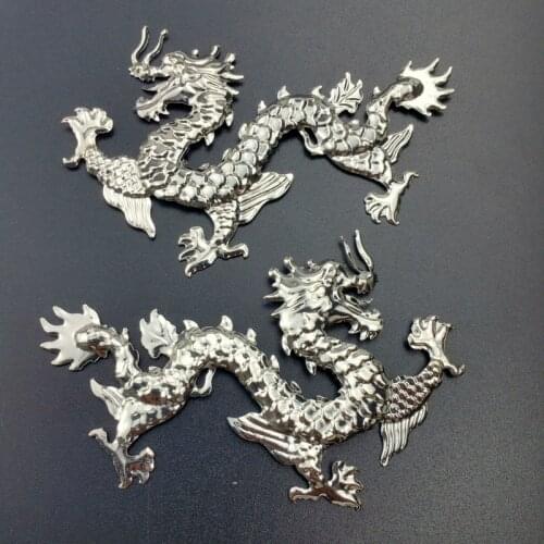 5pairs/lot Filigree dragon Wraps Connectors Charms Pendants Embellishments