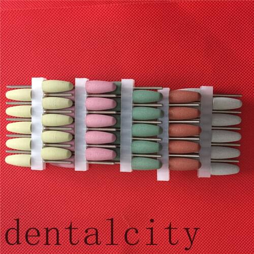High Quality 10pcs 2.35mm Diamond Polishing Burs Silicone Rubber Polishers