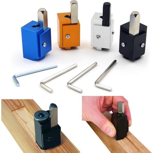 Aluminum Allloy Corner Chisel Square Hinge Recesses Mortising Right Angle Knife Wood Carving Chisel For Woodworking Tools