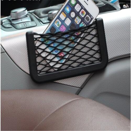 Car Storage Net Bag Mesh Pocket Organizer Stick-on for corolla golf mk2 sorento viburnum Kiaro 2018 bmw E46 E91 e60 accessories