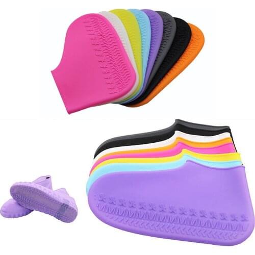 Portable Waterproof Shoe Covers Thicken Non-slip Silicone Elastic Shoe Cover for Rainy Day Sapatilha Ciclismo Estrada Shoe Case