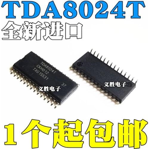 TDA8024T TDA8024 TDA8024T/C1IC card interface chip SOP28 New and original IC card interface chip, analog interface circuit, the