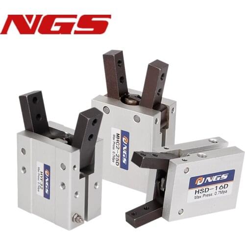 HFY/HDS/MHC2-6D10D 16D 20D 25D 32D 40D Double Acting Aluminium Clamps Air Gripper Pneumatic Cylinder be Customized