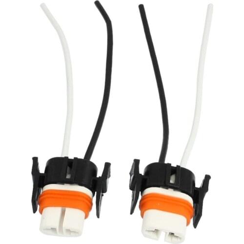 H11 880 881 Ceramic Headlight Harness Wiring Wire Socket Pig Tail 2 Pcs B