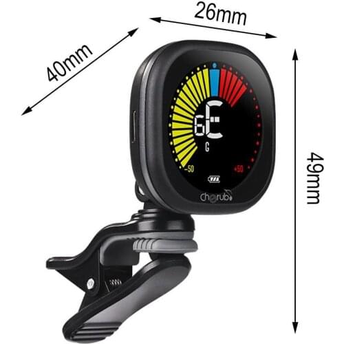 Cherub Rechargeable Guitar Tuner Clip on Tuner Lcd Guitar Supplies Violin Ukulele Tuning For Chromatic Tools Guitar Accesso H5U6