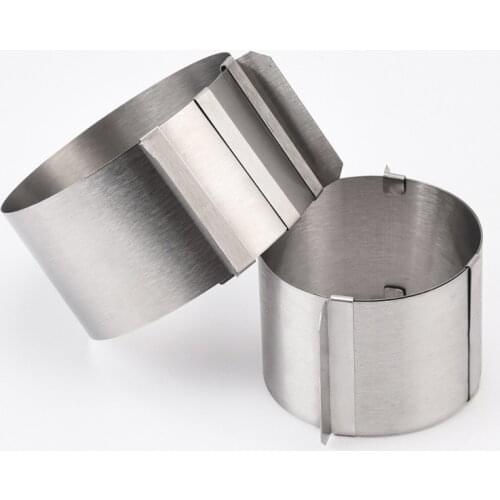 Cake Tool Small Round Cake Mold Patisserie Decoration 4 Inch Mousse Ring Adjustable Baking Gadgets Kitchen Accessories