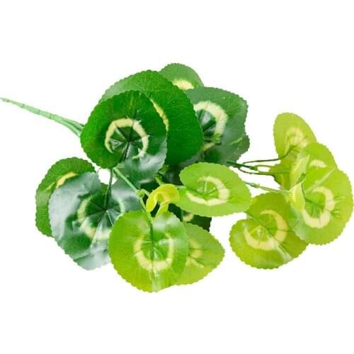 Artificial Plants Green Grass Plastic Flower Fake Leaf Plant For Home Garden Decor Plastic Grass Simulation Leaves Green Plants