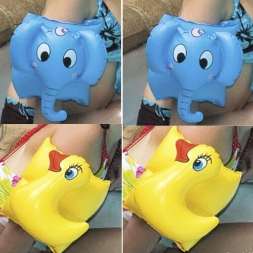 Cute Child Swimming Ring Arm Ring Inflation Floating Sleeve For Adult Protable Aid Bands Arm Swimming Pool Float Ring