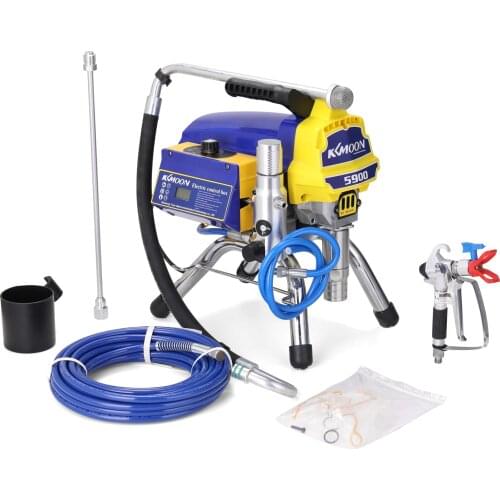 KKmoon TA-5900 Paint Spray Gun Plunger Paint Sprayer High-pressure Airless Spraying Machine Electric Internal-feed Painting Tool