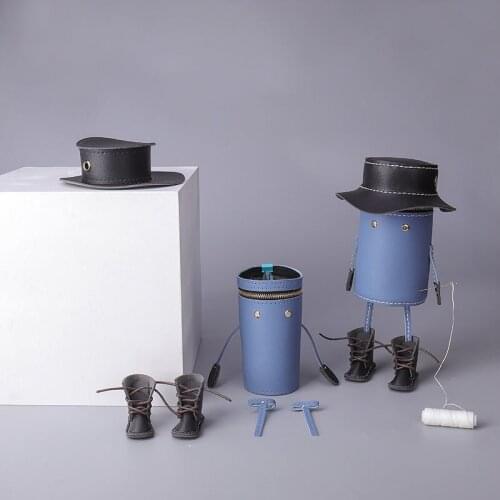 Creative Bag Making Materials Hat Shape Handcraft Bag Self-made Leather Accessories Beginners DIY Shoulder Bag Sewing Supplies