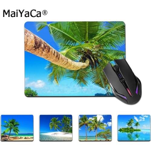 Maiyaca blue ocean palm tree landscape Anti-Slip Durable Silicone Computermats Top Selling Wholesale Gaming Pad mouse