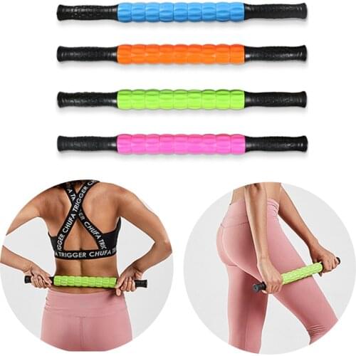 Yoga Massage Roller Stick Yoga Column Roller For Neck Leg Back Body To Relieve Muscle Soreness Stress Portable Fitness Equipment