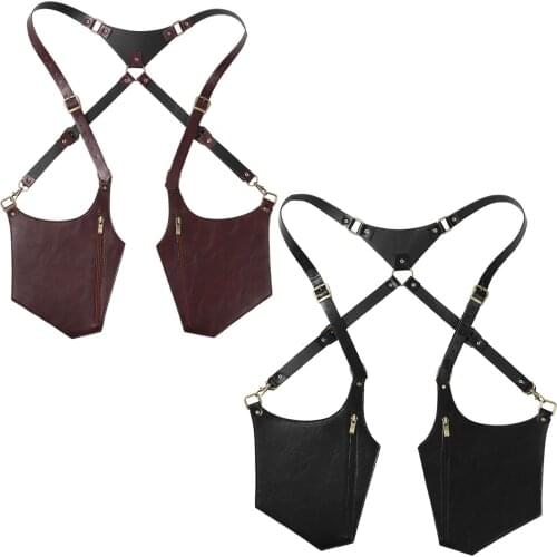 Men Shoulder Bag Travel Body Shoulder Harness Belt Underarm Bag Anti Lost Zipper Pouch Outdoor Wallet Mobile Phone Underarm Sack