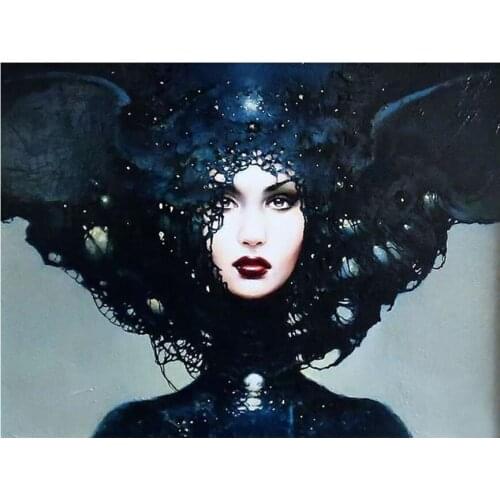 DIY Beauty Woman Lady Diamond Painting Full Layout Diamond Embroidery Complete Kit New 2019 Home Decoration 5D Diamond Art